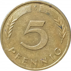 5 пфеннигов 1988 Германия G из оборота