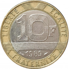 10 франков 1989 Франция из оборота