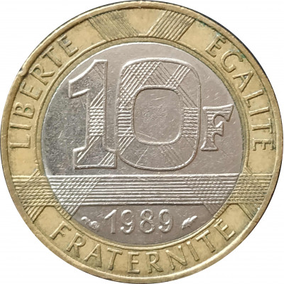 10 франков 1989 Франция из оборота