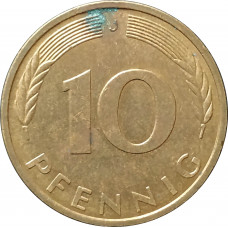 10 пфеннигов 1993 Германия J из оборота