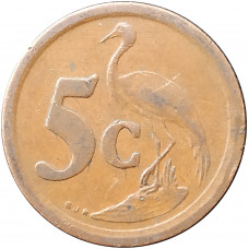 5 центов 1994 ЮАР из оборота