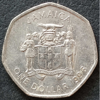 1 доллар 1996 Ямайка из оборота