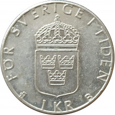 1 крона 1997 Швеция из оборота