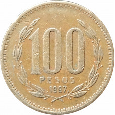 100 песо 1997 Чили из оборота