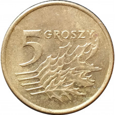 5 грошей 1998 Польша из оборота