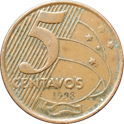 5 сентаво 1998 Бразилия из оборота