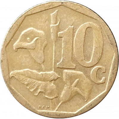 10 центов 1999 ЮАР из оборота 10 центов 1999 ЮАР из оборота