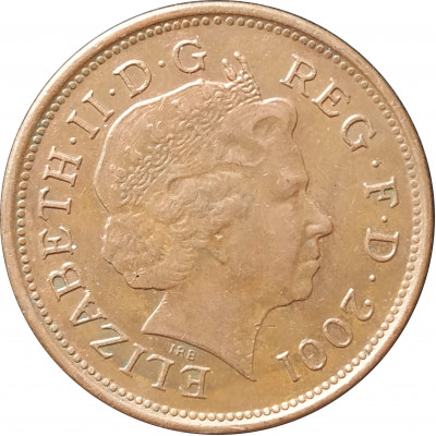 2 пенса 2001 Великобритания из оборота 2 пенса 2001 Великобритания из оборота