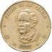 1 песо 2002 Доминикана из оборота