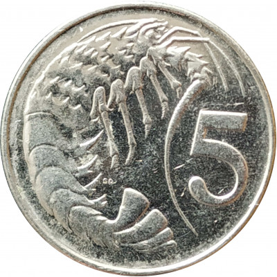 5 центов 2002 Каймановы острова из оборота