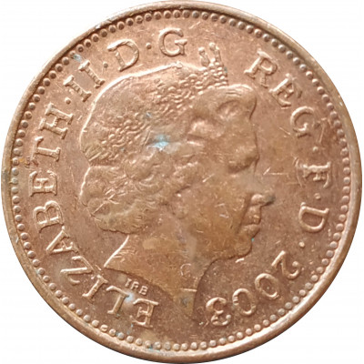 1 пенни 2003 Великобритания из оборота