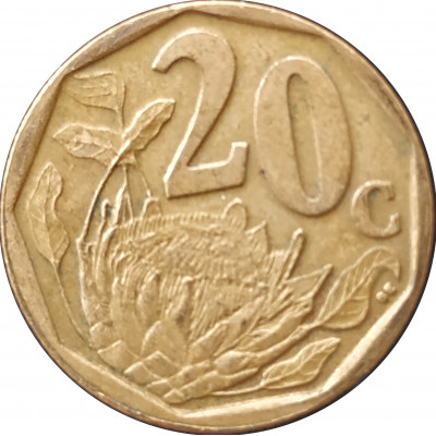 20 центов 2004 ЮАР из оборота 20 центов 2004 ЮАР из оборота