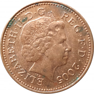 1 пенни 2005 Великобритания из оборота