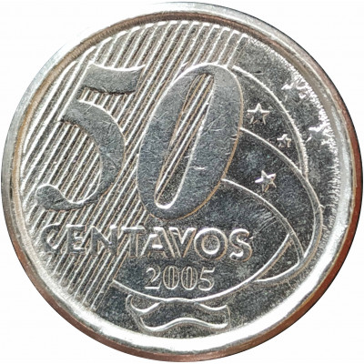 50 сентаво 2005 Бразилия из оборота 50 сентаво 2005 Бразилия из оборота
