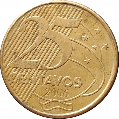 25 сентаво 2006 Бразилия из оборота 25 сентаво 2006 Бразилия из оборота