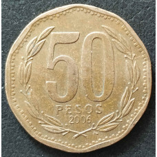 50 песо 2006 Чили из оборота