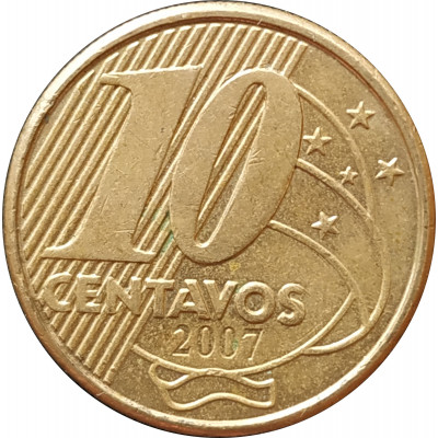 10 сентаво 2007 Бразилия из оборота 10 сентаво 2007 Бразилия из оборота