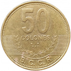 50 колонов 2007 Коста-Рика из оборота