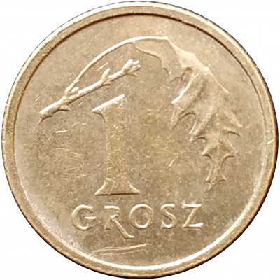 1 грош 2008 Польша из оборота