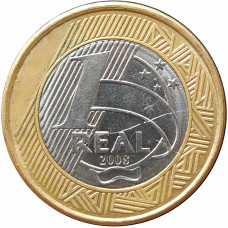 1 реал 2008 Бразилия из оборота