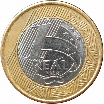 1 реал 2008 Бразилия из оборота