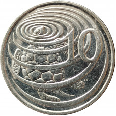 10 центов 2008 Каймановы острова из оборота