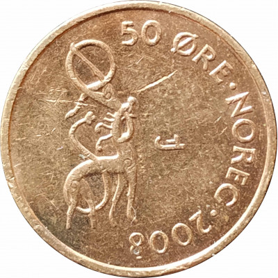 50 эре 2008 Норвегия из оборота 50 эре 2008 Норвегия из оборота