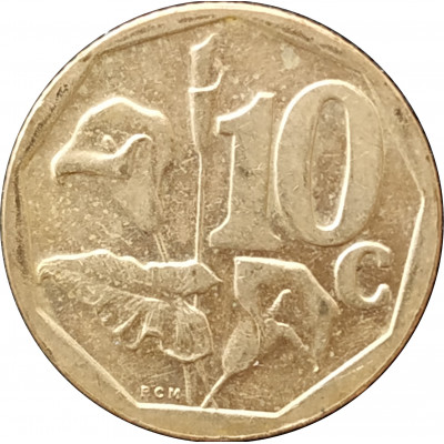 10 центов 2009 ЮАР из оборота 10 центов 2009 ЮАР из оборота
