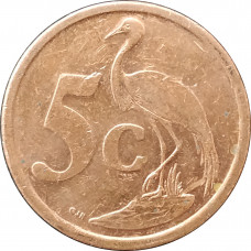 5 центов 2009 ЮАР из оборота