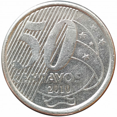 50 сентаво 2010 Бразилия из оборота 50 сентаво 2010 Бразилия из оборота
