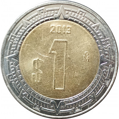 1 песо 2013 Мексика из оборота 1 песо 2013 Мексика из оборота