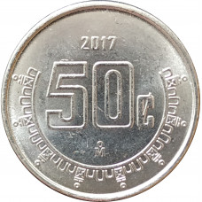 50 сентаво 2017 Мексика из оборота