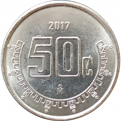 50 сентаво 2017 Мексика из оборота